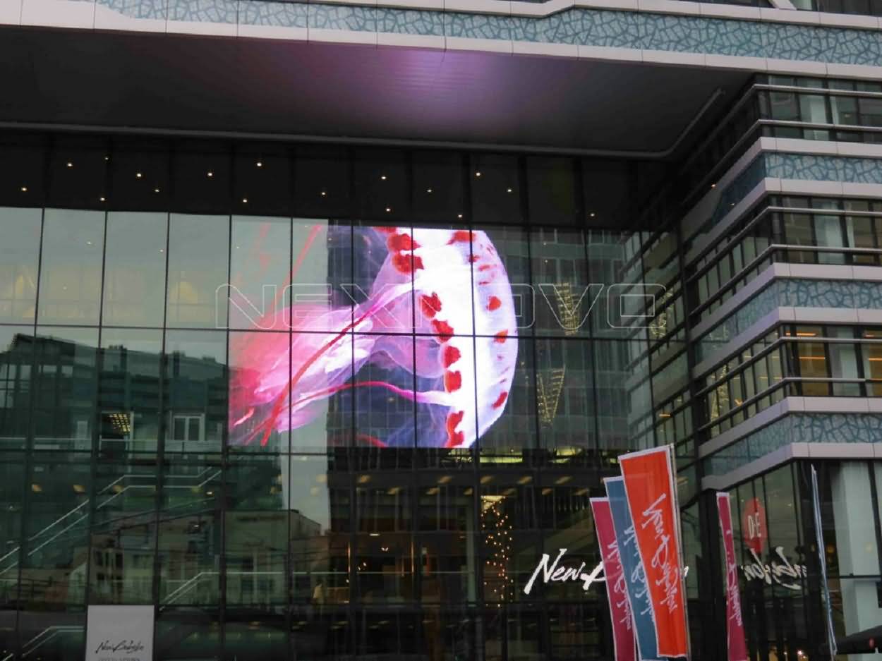 Netherlands Den Haag glass facade media transparent LED screen(图6)