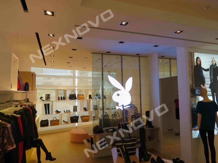 NEXNOVO Transparent LED display in high-end store in Hongkong(图3)
