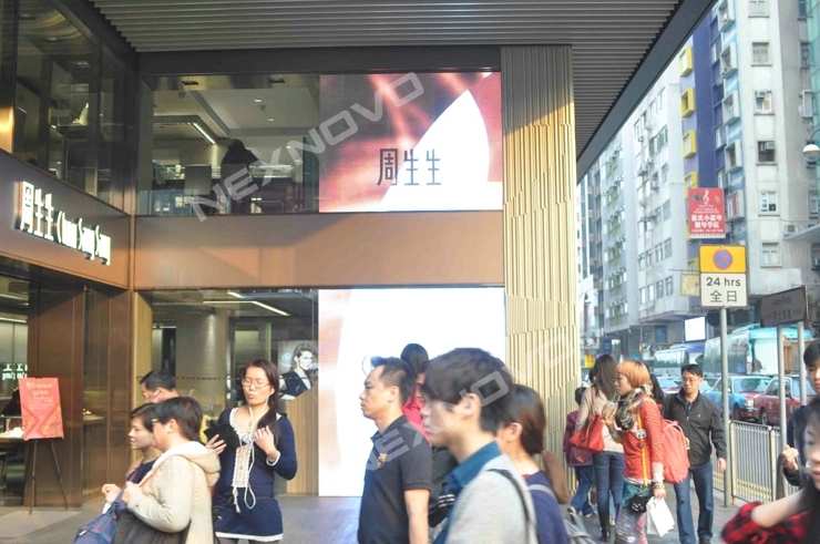 NEXNOVO Transparent LED display in Chow Sang Sang store in Hong Kong(图2)