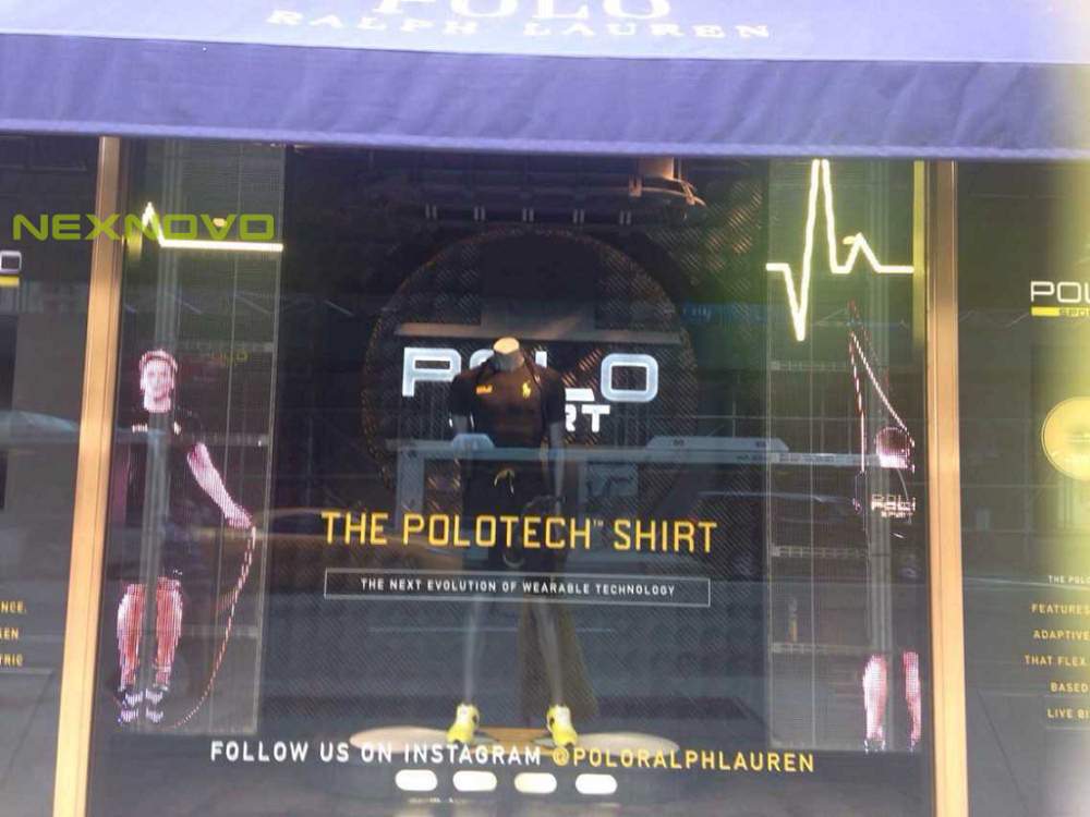 New York The Fifth Avenue POLO brand shop glass LED display(图2)