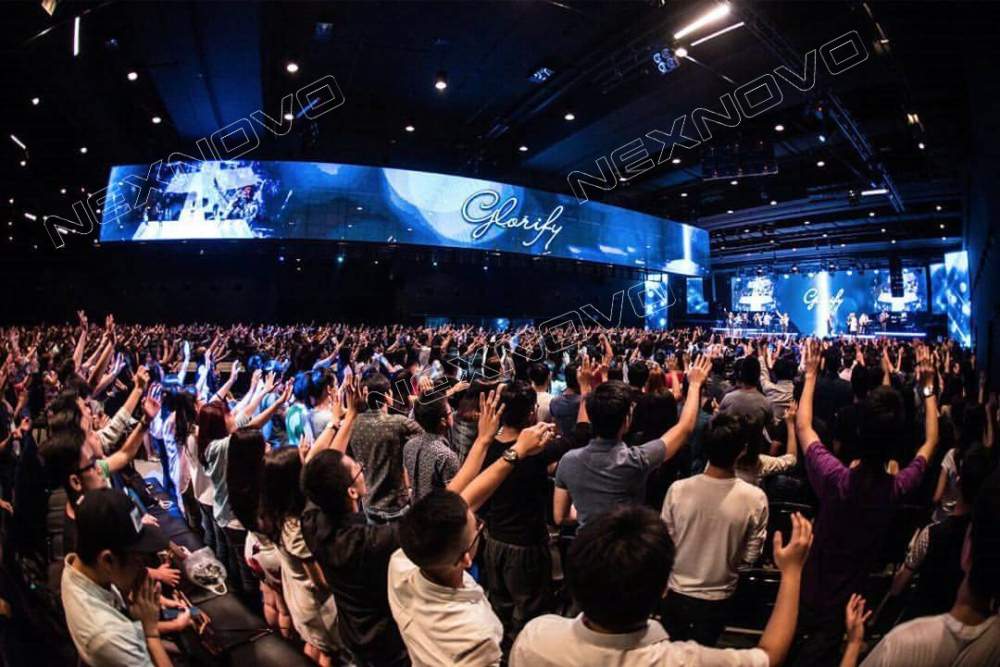 Singapore Church transparent LED display project(图2)