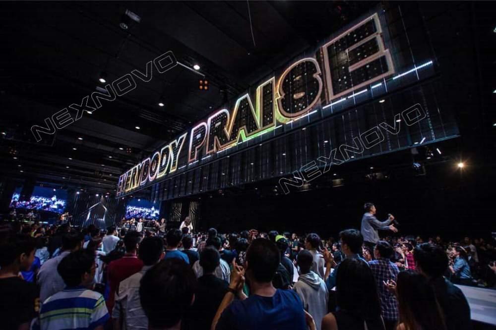 Singapore Church transparent LED display project(图3)