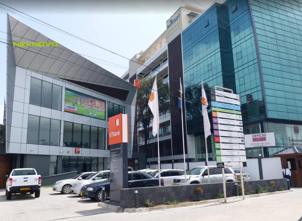 GT Bank office building with NEXNOVO transparent display in Tanzania(图2)