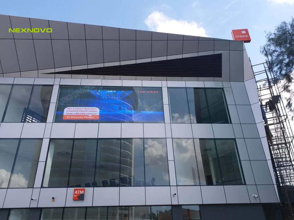 GT Bank office building with NEXNOVO transparent display in Tanzania(图1)