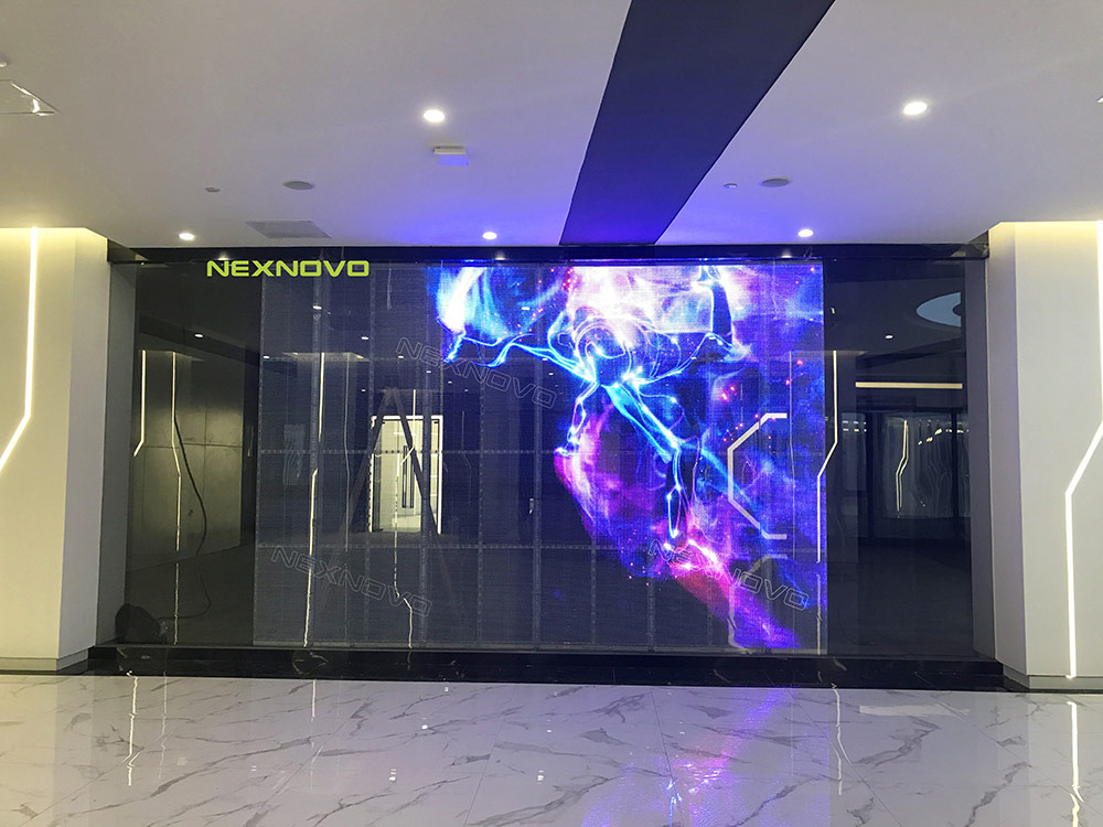 Hangzhou China artificial intelligence town transparent LED display(图1)