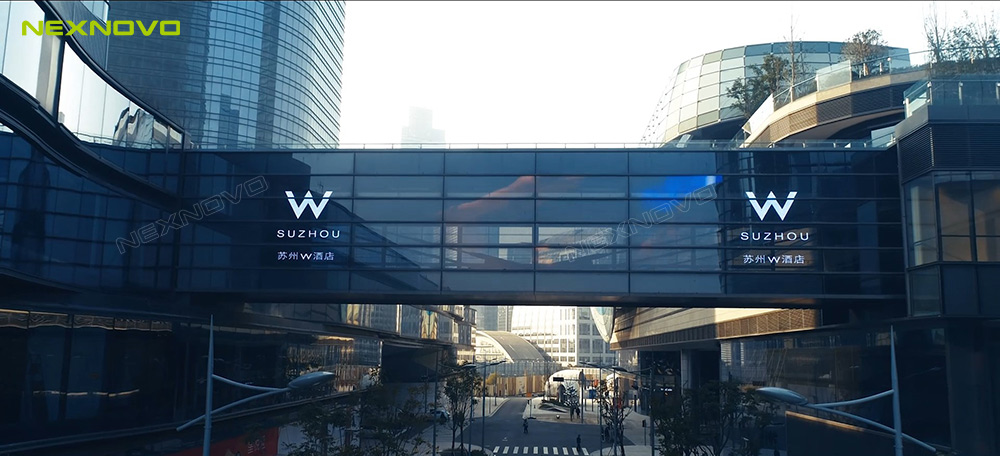 NEXNOVO transparent LED display for SUZHOU center(图3)