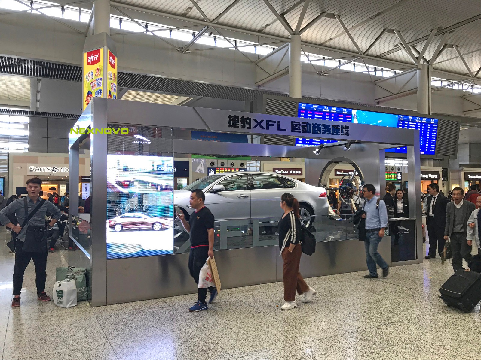 Jaguar high-speed railway station exhibition transparent LED screen  project(图7)