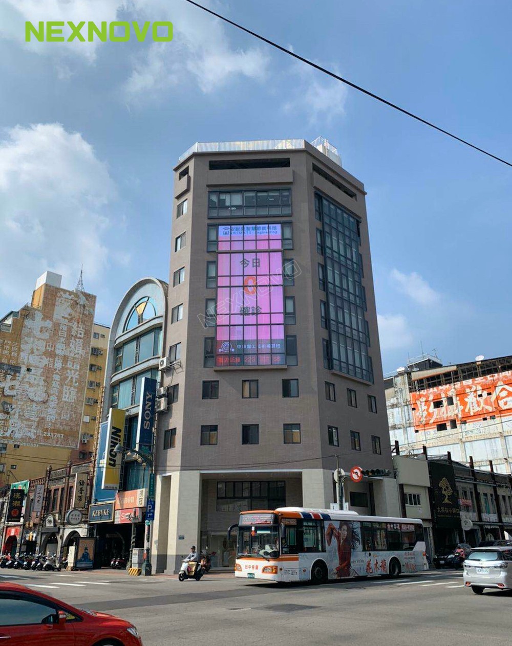 Transparent LED media for ANIMATE office building in Taiwan(图2)