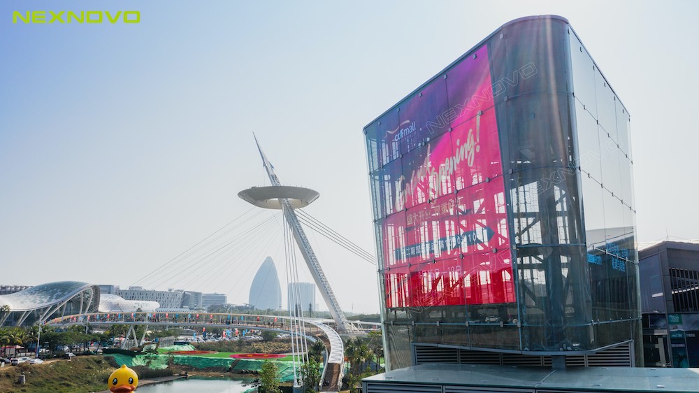 NEXNOVO XRL series glass LED display | Landmarks show of Sanya International Duty-Free City(图5)